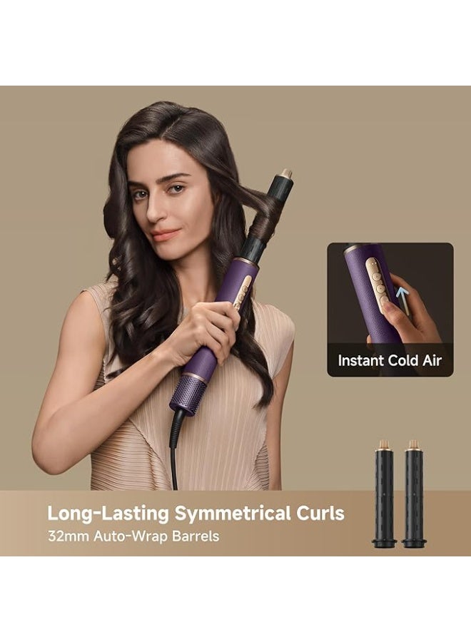 Dreame AirStyle Pro Purple, 7-in-1 Hair Styler& High Speed Dryer, Magnetic Attachments for Curling, Smoothing, Volumizing, Fast Drying, Frizz Control, Cool Shot, Luxury Leather Package, 2 years warranty - Image 3